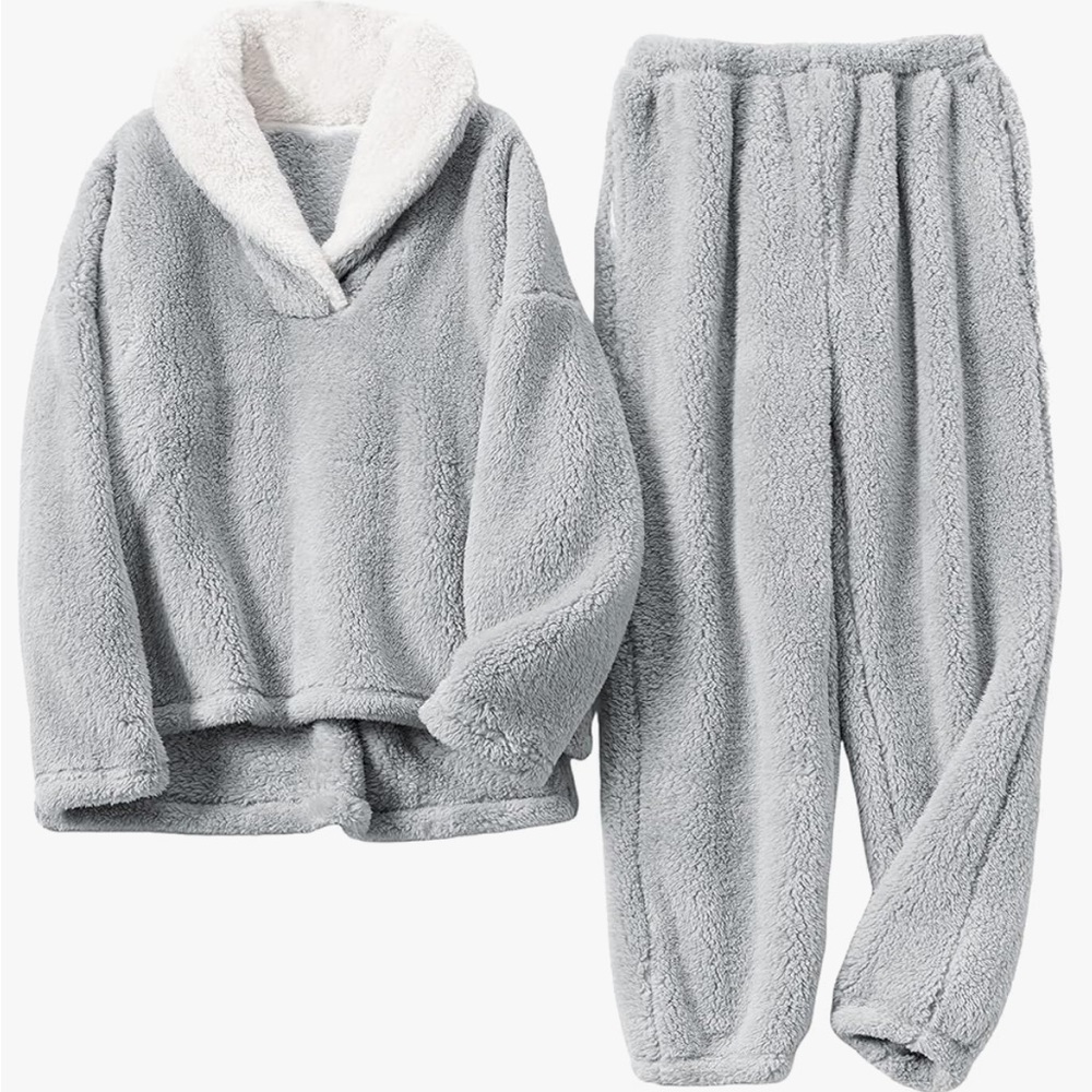 Sherpa Two Piece Pajama Set